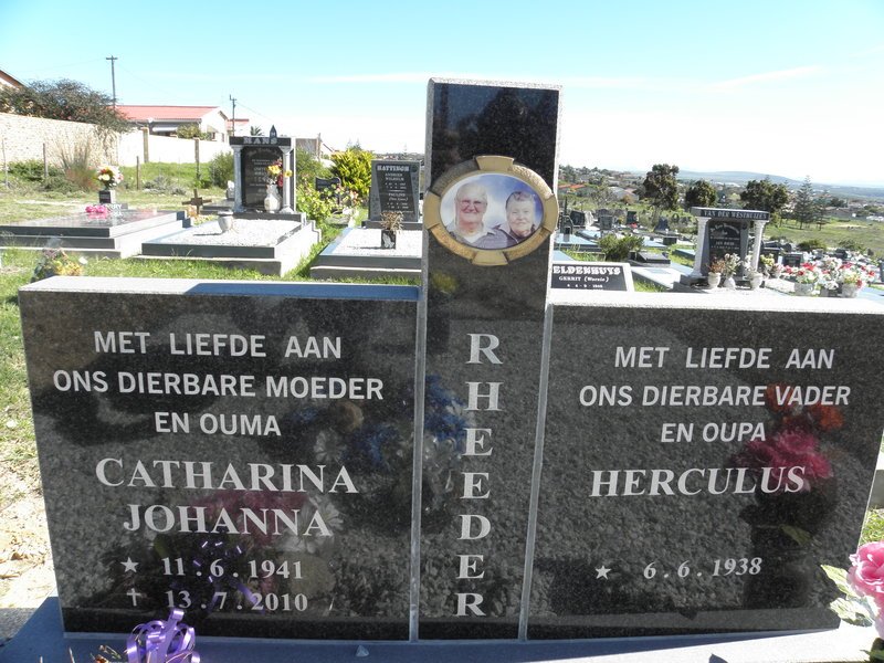 RHEEDER Herculus 1938- &amp; Catharina Johanna 1941-2010