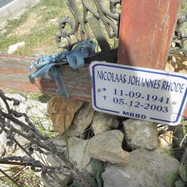 RHODE Nicolaas Johannes 1941-2003