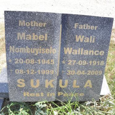 SUKULA Wali Wallance 1918-2009 &amp; Mabel Nombuyiselo 1945-1999