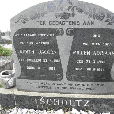 SCHOLTZ Willem Adriaan 1909-1974 &amp; Judith Jacoba MULLER 1913-1968