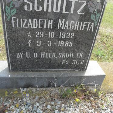 SCHOLTZ Elizabeth Magrieta 1932-1985