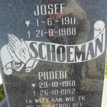 SCHOEMAN Joseph 1911-1988 &amp; Phoebe 1918-1992