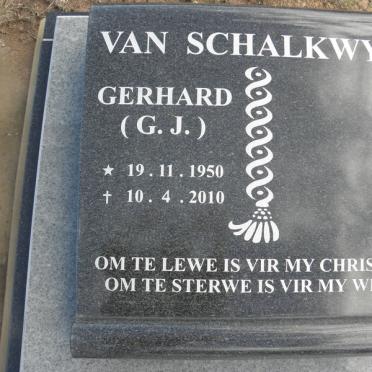 SCHALKWYK G.J., van 1950-2010