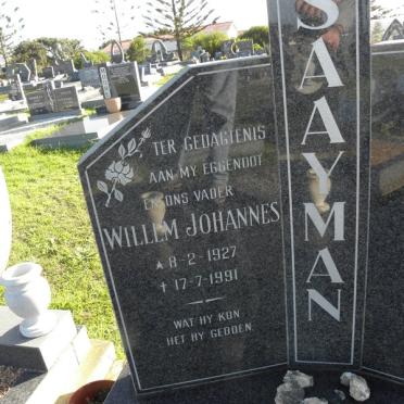 SAAYMAN Willem Johannes 1927-1991