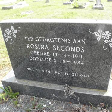 SECONDS Rosina 1911-1984