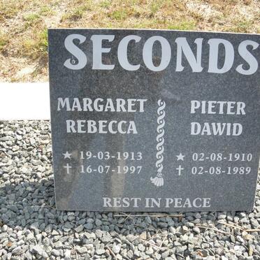 SECONDS Pieter Dawid 1910-1989 &amp; Margaret Rebecca 1913-1997
