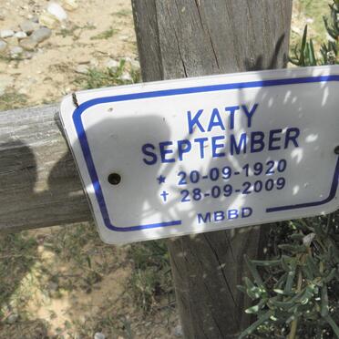 SEPTEMBER Katy 1920-2009
