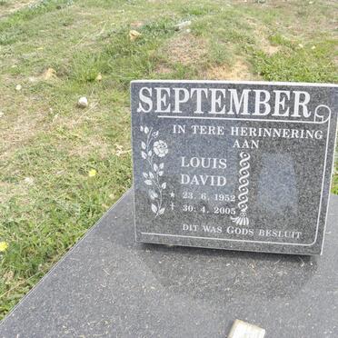 SEPTEMBER Louis David 1952-2005