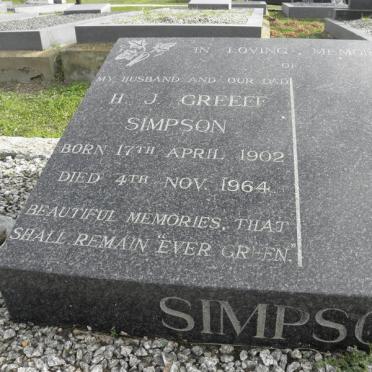 SIMPSON H.J. Greeff 1902-1964