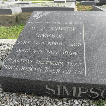 SIMPSON H.J. Greeff 1902-1964