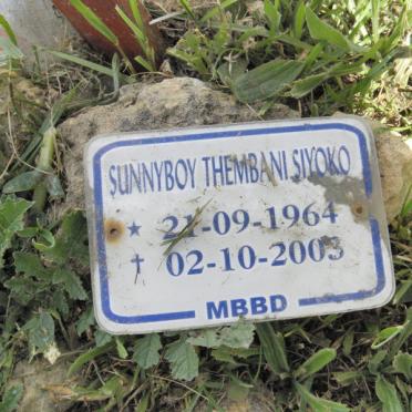 SIYOKO Sunnyboy Thembani 1964-2003