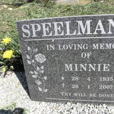 SPEELMAN Minnie 1935-2007