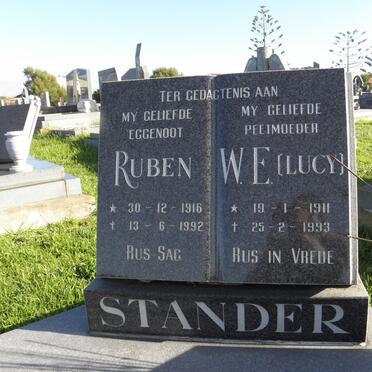 STANDER Ruben 1916-1992 &amp; W.E. 1911-1993