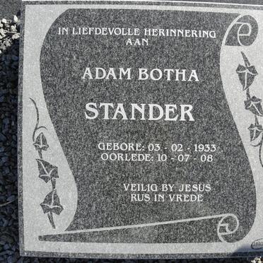 STANDER Adam Botha 1933-2008