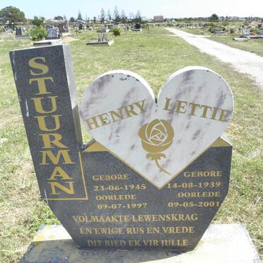 STUURMAN Henry 1945-1997 &amp; Lettie 1939-2001