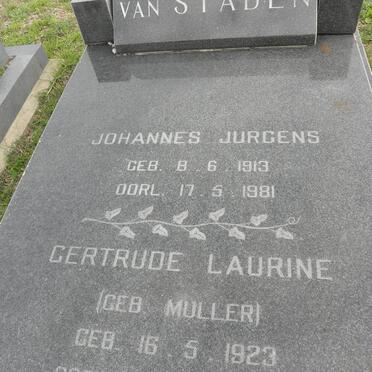 STADEN Johannes Jurgens, van 1913-1981 &amp; Gertrude Laurine MULLER 1923-1988