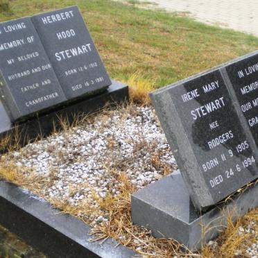 STEWART Herbert Hood 1912-1981 &amp; Irene Mary RODGERS 1905-1994