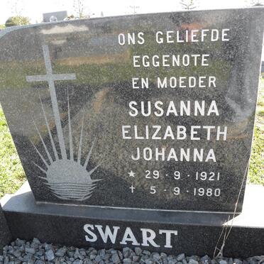 SWART Susanna Elizabeth Johanna 1921-1980