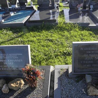 SWART Thomas Johannes 1937-2006 &amp; Joan 1936-1989