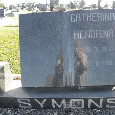 SYMONS Catherina Hendrina 1903-1981