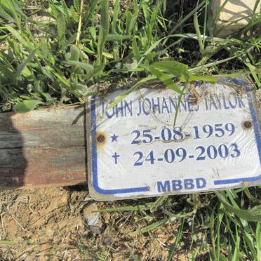 TAYLOR John Johannes 1959-2003