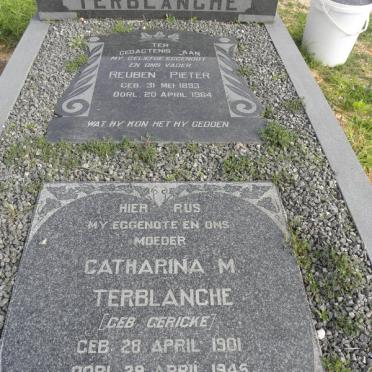 TERBLANCHE Reuben Pieter 1893-1964 &amp; Catharina M. GERICKE 1901-1945