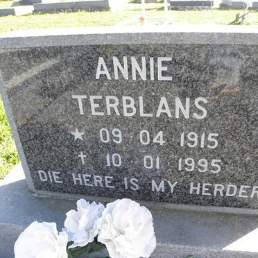 TERBLANS Annie 1915-1995