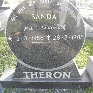 THERON Sanda nee SAAYMAN 1956-1988