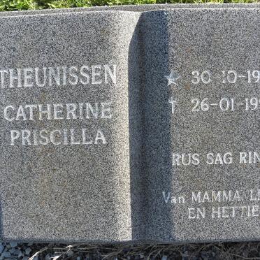 THEUNISSEN Catherine Priscilla 1950-1998