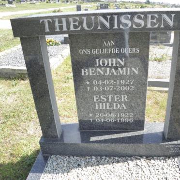 THEUNISSEN John Benjamin 1927-2002 &amp; Ester Hilda 1922-1996