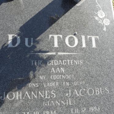 TOIT Johannes Jacobus, du 1934-1993