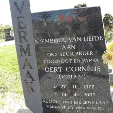 VERMAAK Gert Cornelis 1972-2000