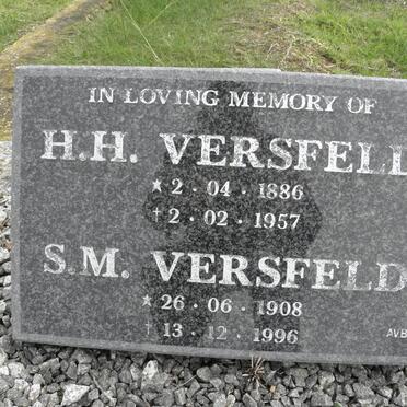 VERSFELD H.H. 1886-1957 &amp; S.M. 1908-1996