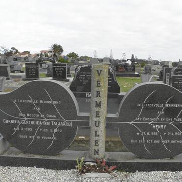 VERMEULEN Henry 1895-1978 &amp; Cornelia Gertruida TALJAARD 1903-1992