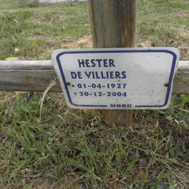 VILLIERS Hester, de 1927-2004