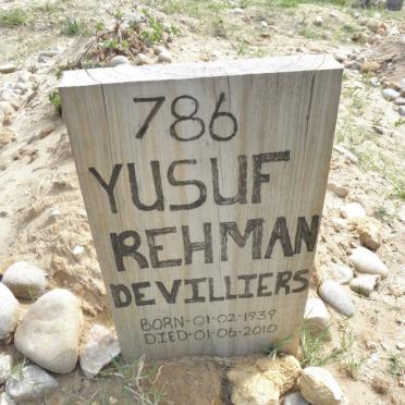 VILLIERS Yusuf Rehman, de 1939-2010