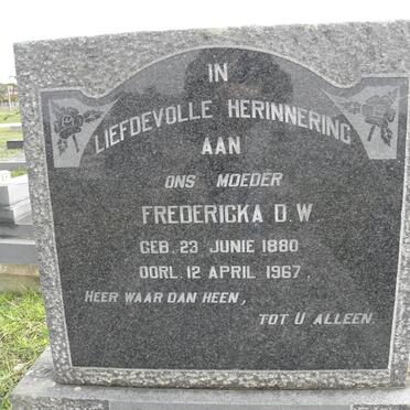 VICTOR Fredericka D.W. 1880-1967