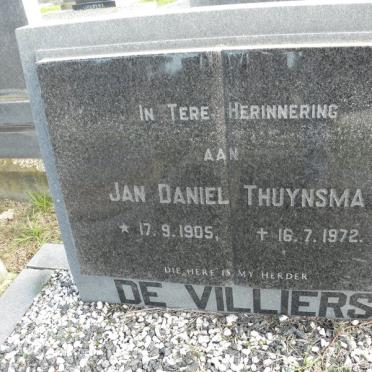 VILLIERS Jan Daniel Thuynsma, de 1905-1972