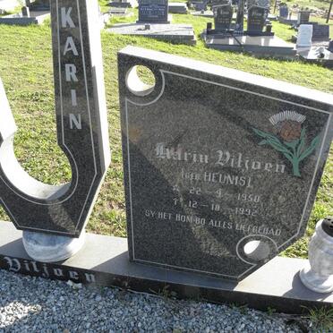 VILJOEN Karin nee HEUNIS 1950-1992