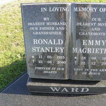WARD Ronald Stanley 1915-2000 &amp; Emmy Magrietha 1922-2004