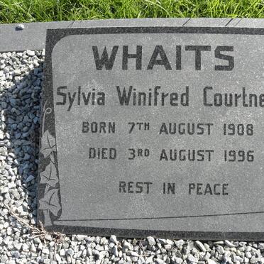 WHAITS Sylvia Winifred Courtney 1908-1996