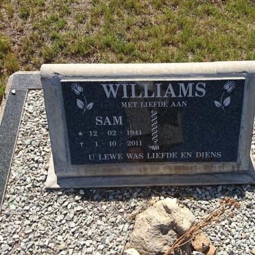 WILLIAMS Sam 1941-2011