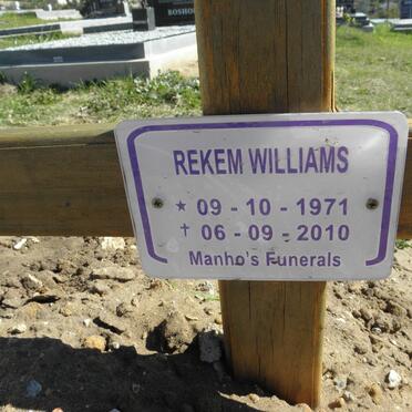 WILLIAMS Rekem 1971-2010