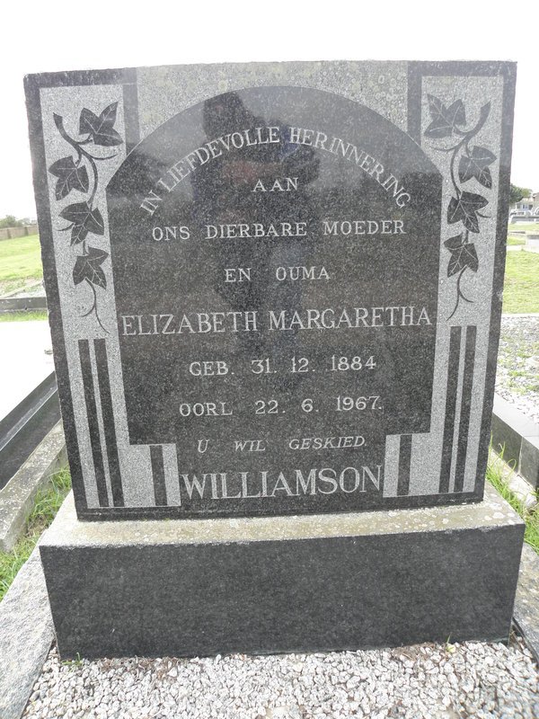 WILLIAMSON Elizabeth Margaretha 1884-1967