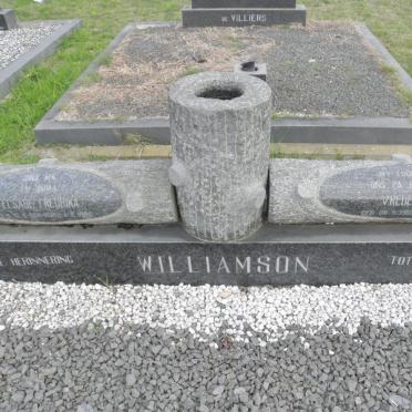 WILLIAMSON C.P. 1902-1976 &amp; Elsabe Fredrika 1901-1980