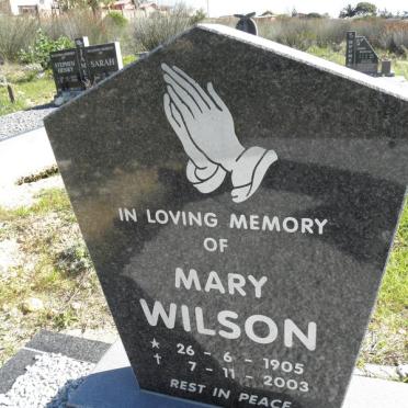 WILSON Mary 1905-2003