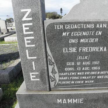 ZEELIE Elsie Fredrieka 1912-1965
