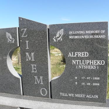 ZIMEMO Alfred Ntlupheko 1956-2004
