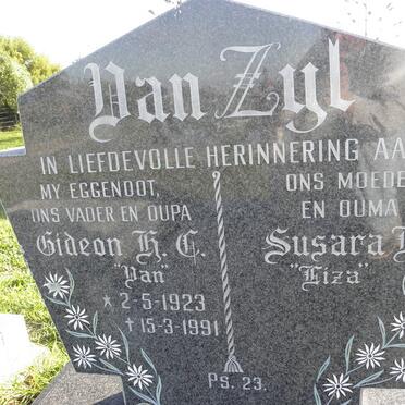 ZYL Gideon H.C., van 1923-1991 &amp; Susara E.