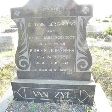 ZYL Rudolf Johannes, van 1907-1963